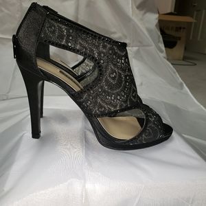 Caparros Black Lace High Heels